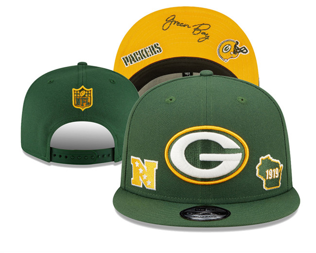 Green Bay Packers Stitched Snapback Hats 0154